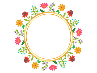 Obraz premium Summer Frame Flower Background
