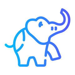 elephant gradient icon
