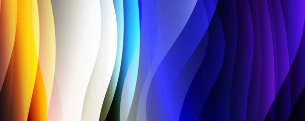 Fluid wave lines with trendy fluid color gradient abstract background. Web page for website or mobile app wallpaper