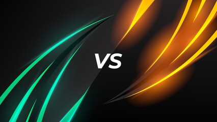 Versus screen design. Battle headline template. Fllat modern design. Vector illustration