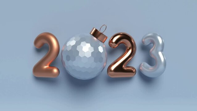 2023 3d letters, happy new year 2023