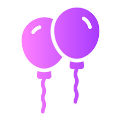 balloons gradient icon