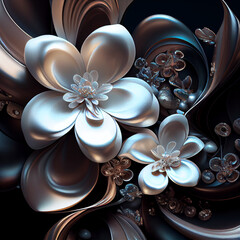 Silver Flower Design, AI	