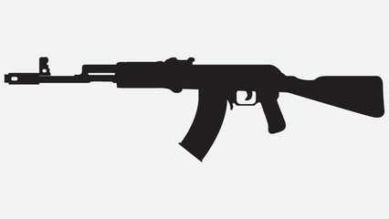 Fototapeta premium rifle isolated