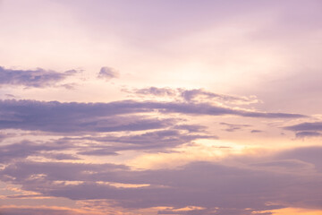 sunset sky with clouds