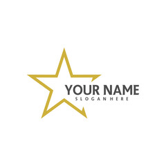 Star logo template, Star logo design vector