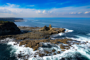 Obraz premium view of the coast of the sea