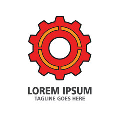 Gear Logo Template vector icon illustration design