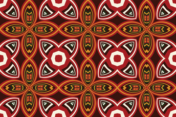 African traditional kente cloth Vector Seamless Pattern Traditional ethnic oriental design for the background. Folk embroidery, Indian, Scandinavian, Gypsy, Mexican, African rug, wallpaper.