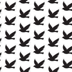 silhouettes of butterflies