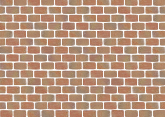 Fototapeta premium 水彩絵の具のレンガシックな茶色