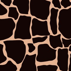 Abstract modern giraffe seamless pattern. Animals trendy background.