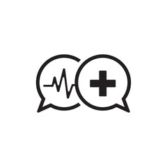 medical talk icon , pharmacy icon
