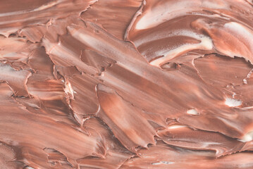 Chocolate cream background. Space for text or design.