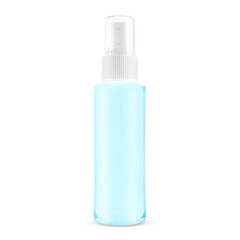Alcohol spray bottle transparent isolated