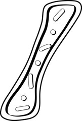 Cute Cookie Alphabet Symbol Slash