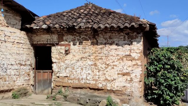 Adobe home in rural area of Guatemala. Adobe home in Latin America