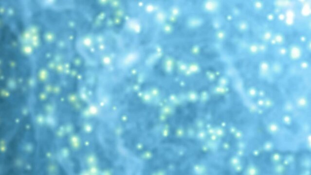 Particles on blue background in 4k for 30 seconds