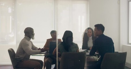Business people, team and meeting for collaboration, marketing campaign and modern office. Teamwork, staff and group project for advertising schedule and planning for startup company and conversation