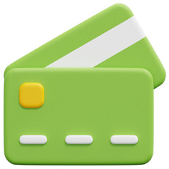 debit card 3d render icon illustration