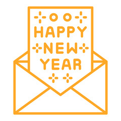 Invitation Multicolor Line Icon