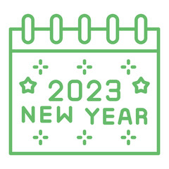 2023 Multicolor Line Icon