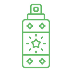 Spray Bottle Multicolor Line Icon