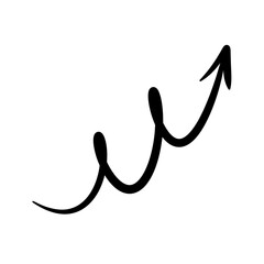 Hand draw arrow icon.