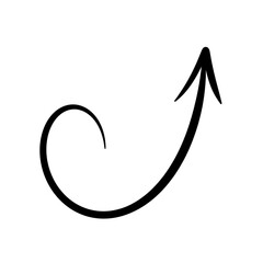 Hand draw arrow icon.