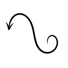 Hand draw arrow icon.