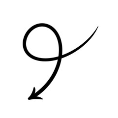 Hand draw arrow icon.