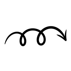 Hand draw arrow icon.