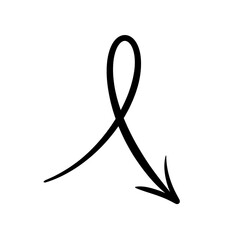 Hand draw arrow icon.