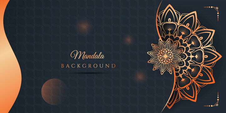 Luxury mandala background with golden arabesque .decorative mandala for print, poster, cover, brochure, flyer, banner.