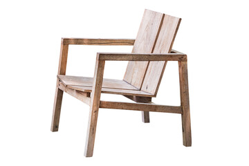 Wooden chair isolated.