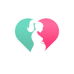 pregnancy logo vector