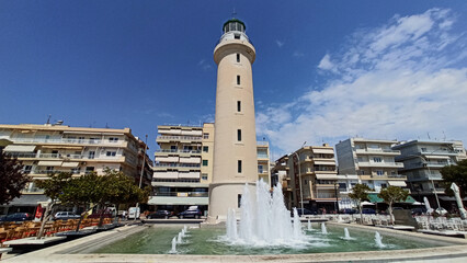 Lighthouse in the port of Alexandroupolis, Evros Thraki Greece