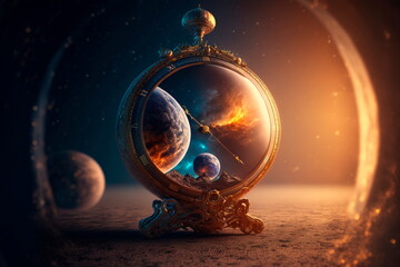 Time Concept. time, space, infinity