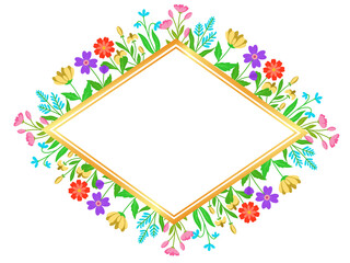 Summer Frame Flower Background Illustration