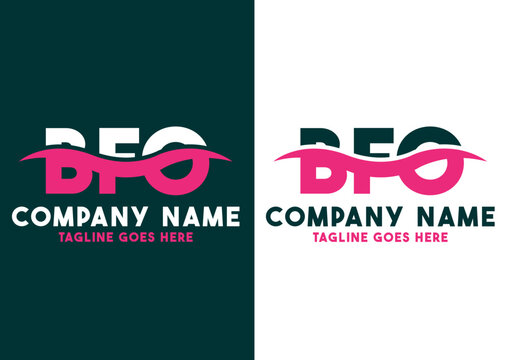 Letter BFO logo design vector template, BFO logo
