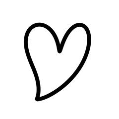 Heart sign line icon.