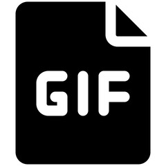 gif glyph icon