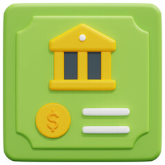 bond 3d render icon illustration