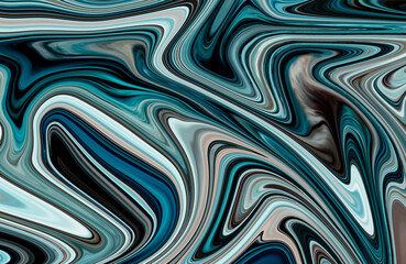 Marble pattern and textured fluid background with shiny wavy effect