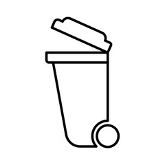Trash can icon vector design template