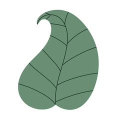 Naklejka premium Leaf element icon.