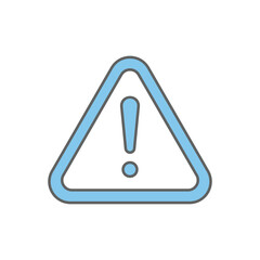 Alert sign. Two tone icon style. icon related to warning. Simple vector design editable