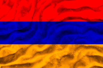 National Flag of Armenia. Background  with flag  of Armenia.