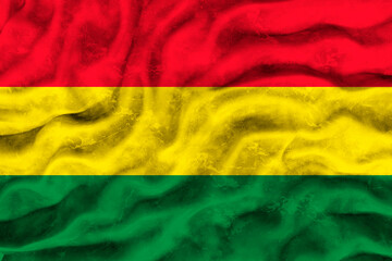 Obraz premium National flag of Bolivia. Background with flag of Bolivia