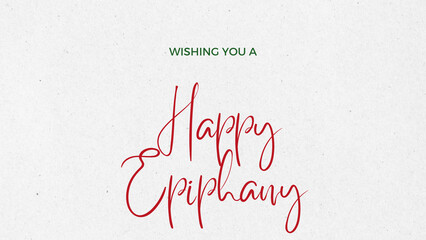 happy Epiphany wish with rough copy background